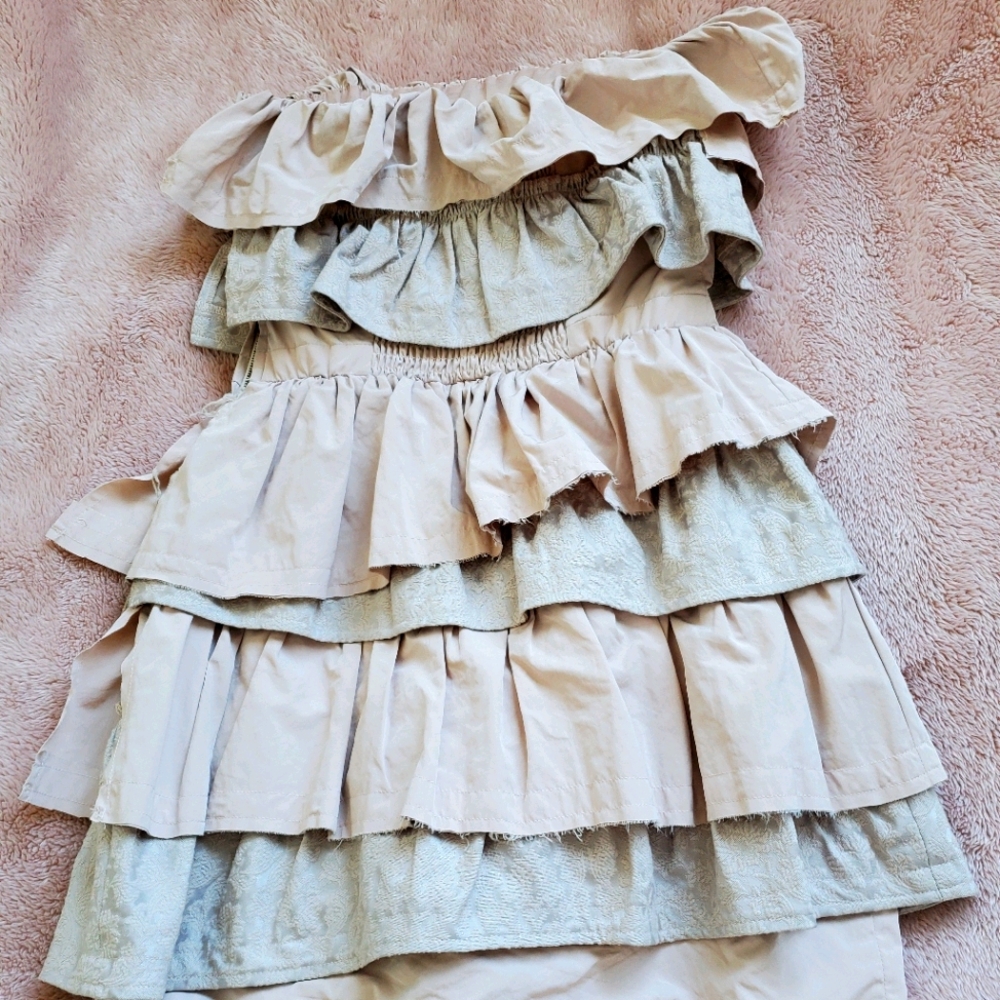 Lily Brown Japanese Style Sleeveless Dress XS-S